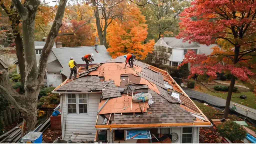 roofing in the fall